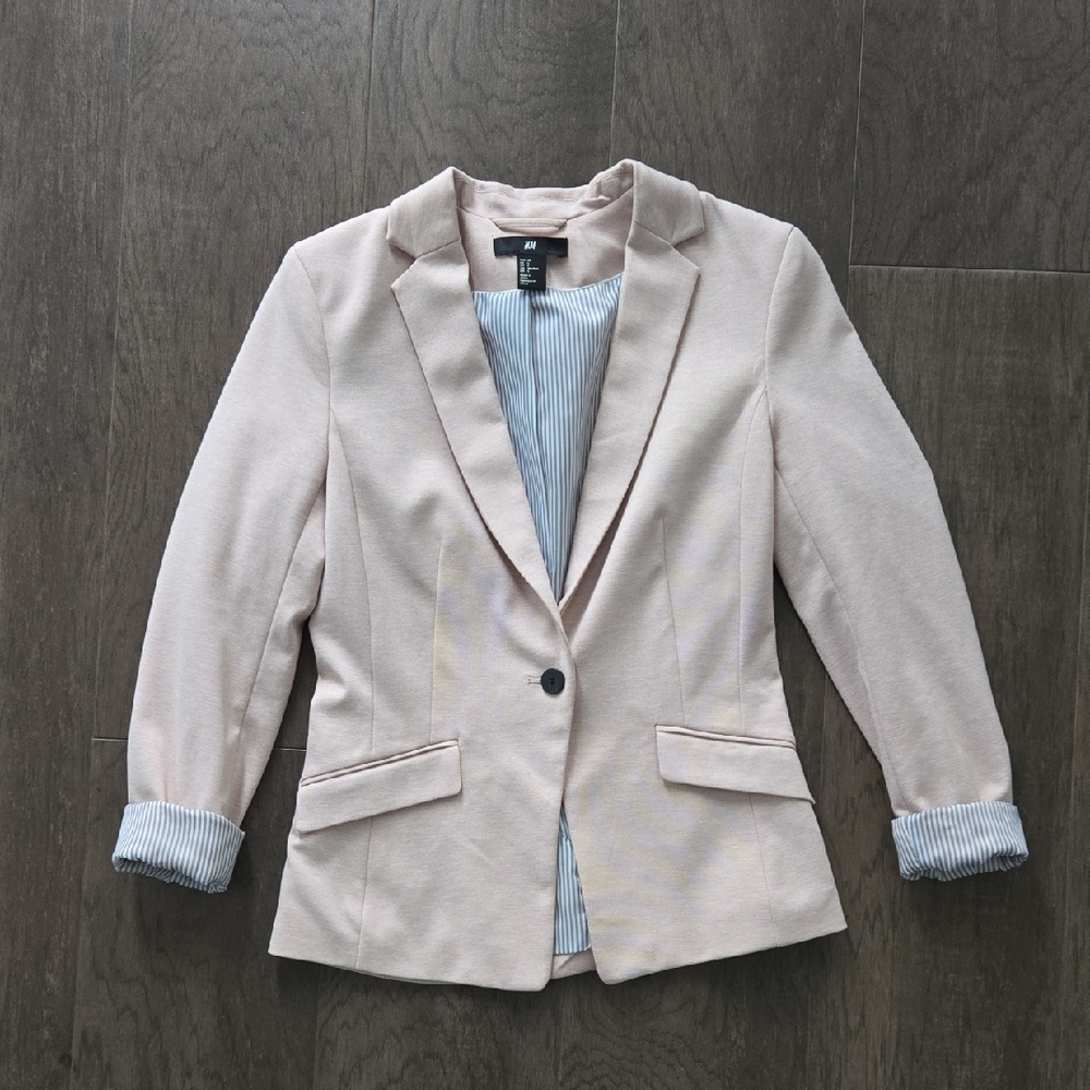 H&M Women's Light Pink Blazer